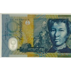 AUSTRALIA 1993 . TEN 10 DOLLARS BANKNOTE . ERROR . INK SMUDGE . WET INK TRANSFER